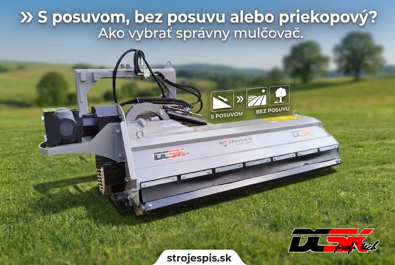 Mulčovač: Priekopový, s posuvom alebo bez? Kompletný sprievodca výberom