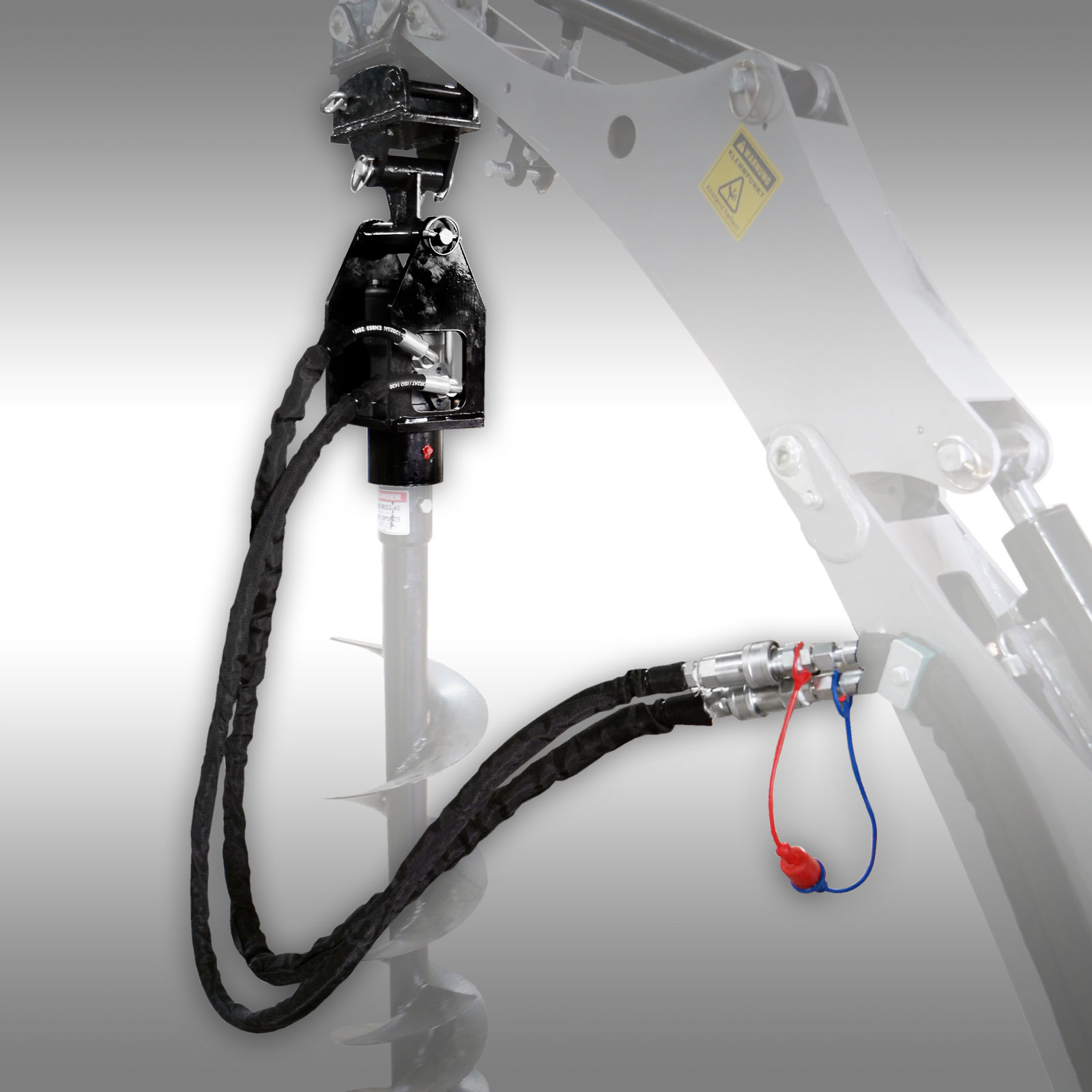 Jansen HBG-1500 Hydraulický zemný vrták na mini bager, traktor, čelný nakladač