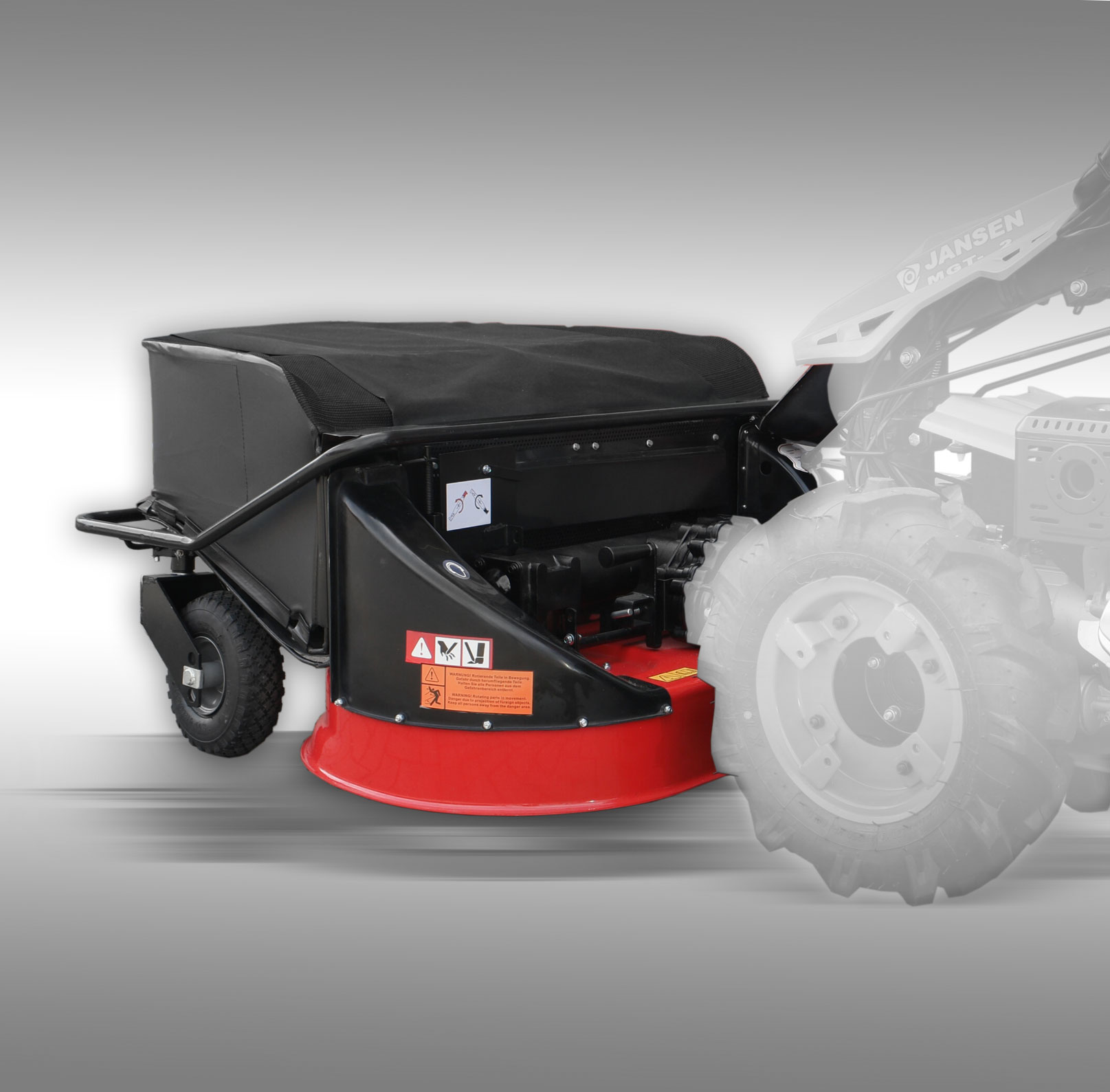 Jansen bubnová kosačka na jednoosý malotraktor MGT-600E