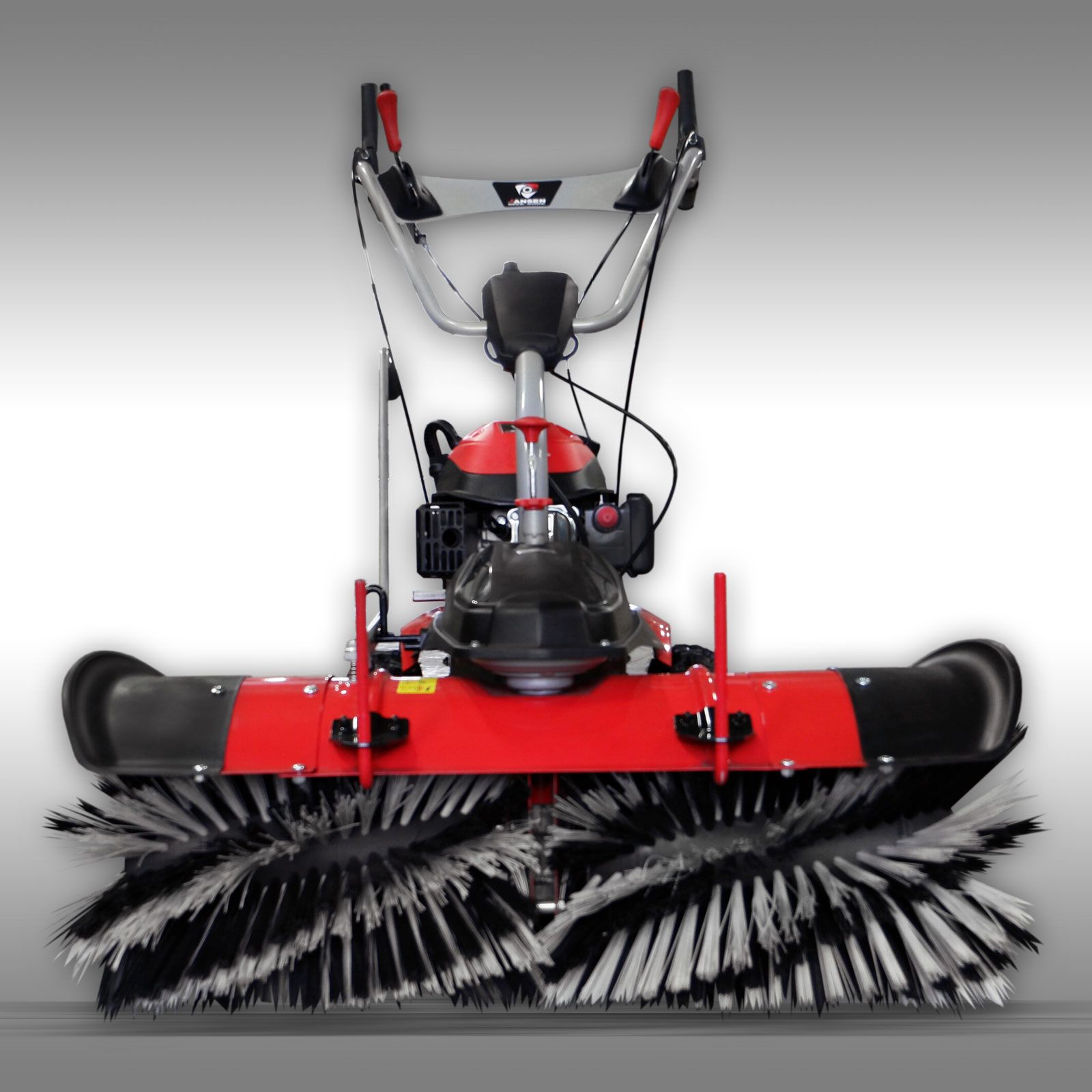 Jansen MKB-500E Motorová metla s pluhom, zbernou nádržou a elektrickým štartérom