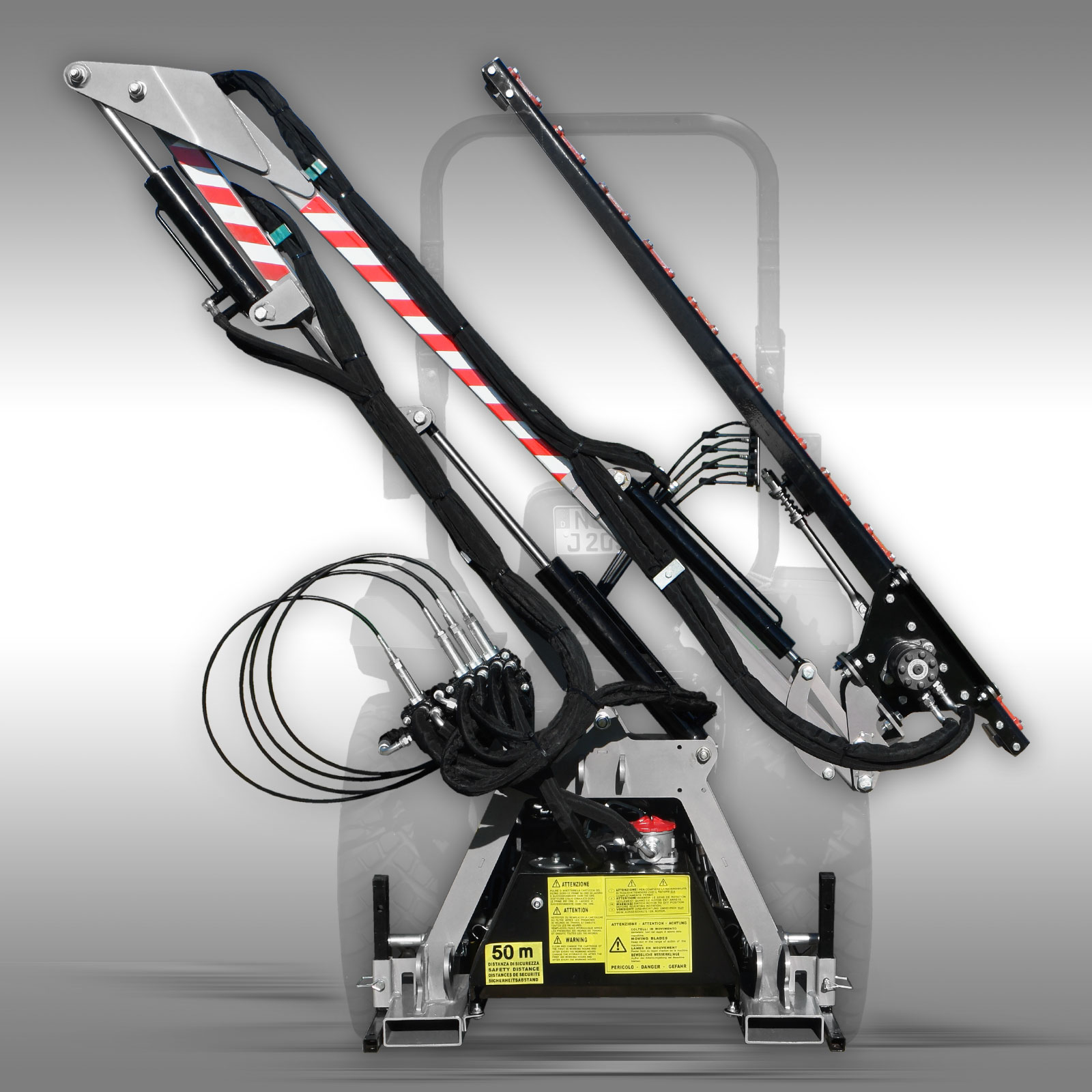 Jansen HMB-180 Hydraulická sekacia lišta 180, sklopná kosačka, na živý plot – krovinorez