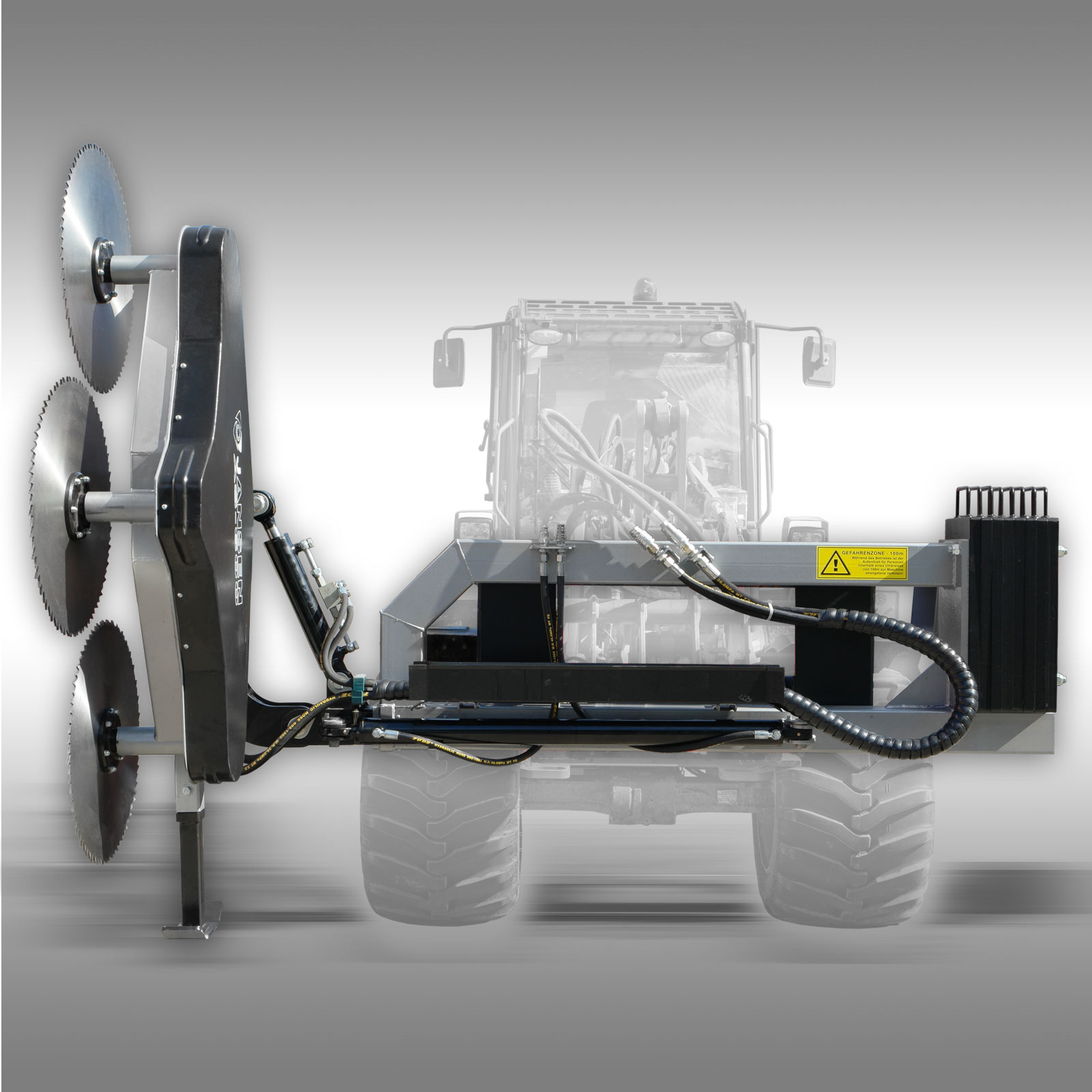 Jansen AS-600 Čelné nože na traktor