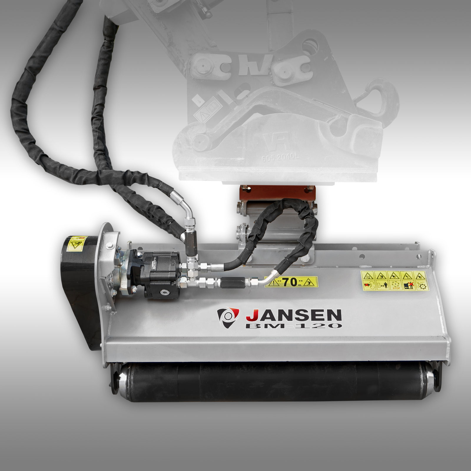 Jansen BM-120 Mulčovač na rameno bagra