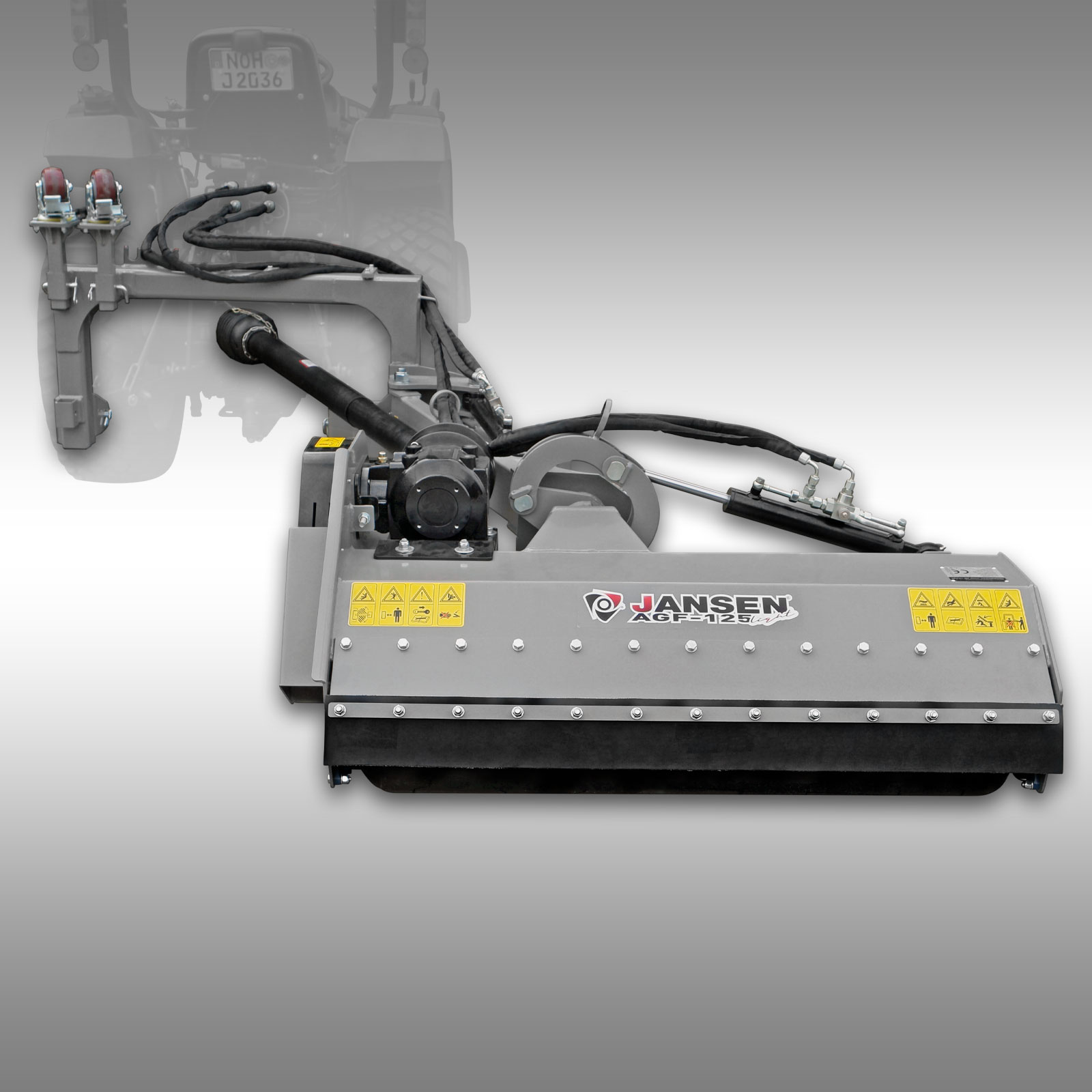 Jansen AGF-125 - 125cm priekopový mulčovač, ľahký