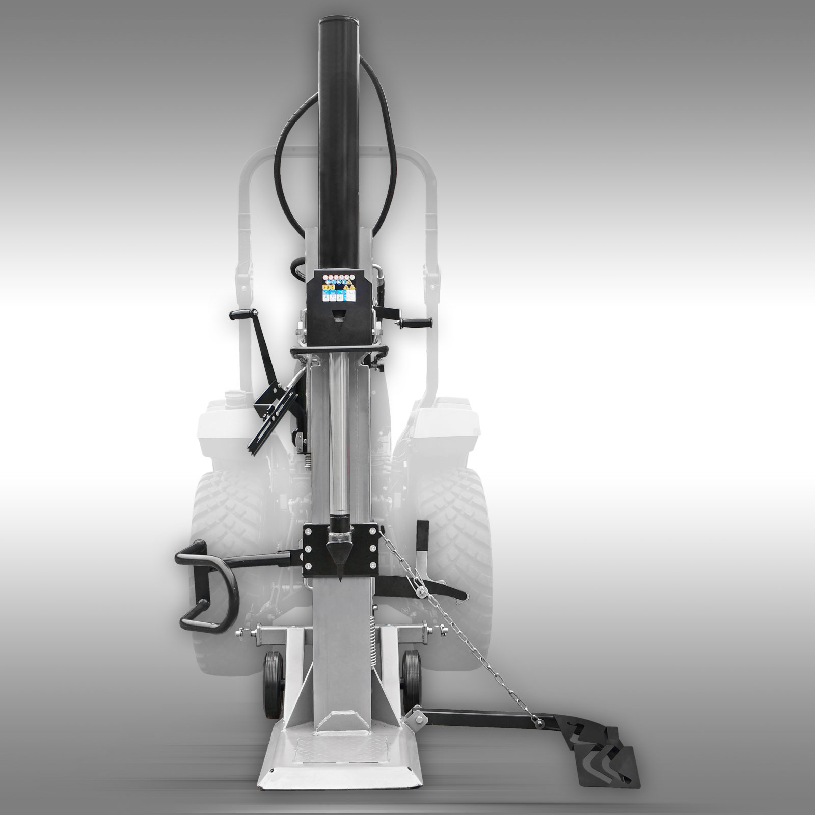 Štiepačka dreva Jansen TS-30, 30 t (PTO), stojaca, so zdvihákom dreva