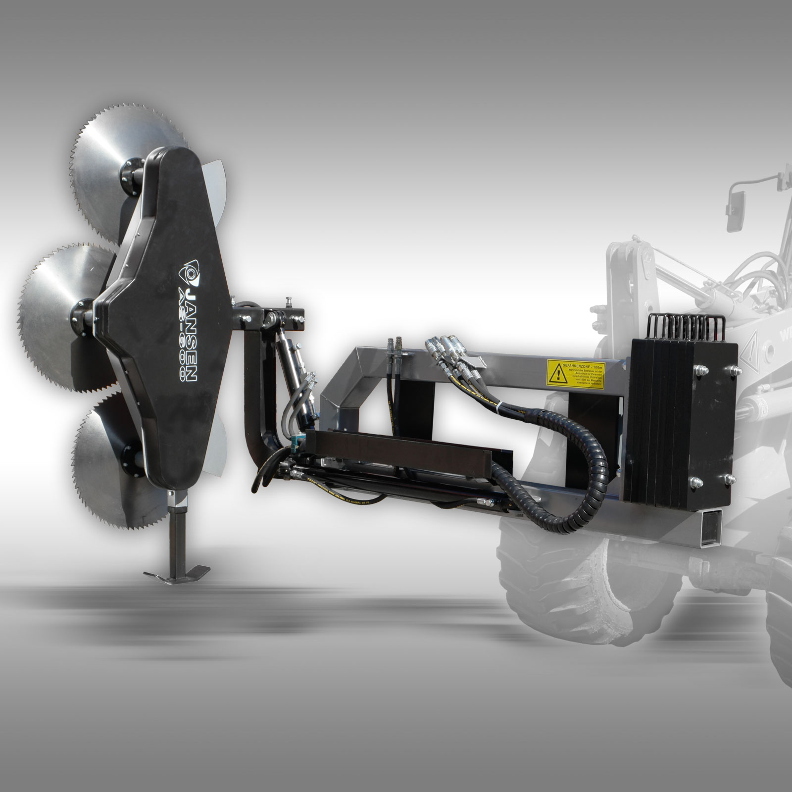 Jansen AS-600 Čelné nože na traktor