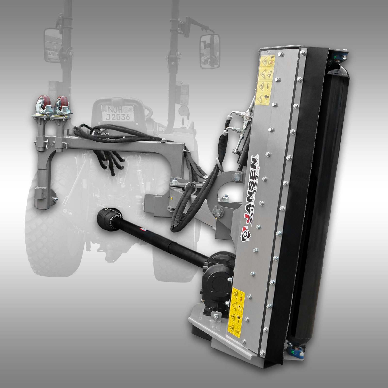 Jansen AGF-125 - 125cm priekopový mulčovač, ľahký