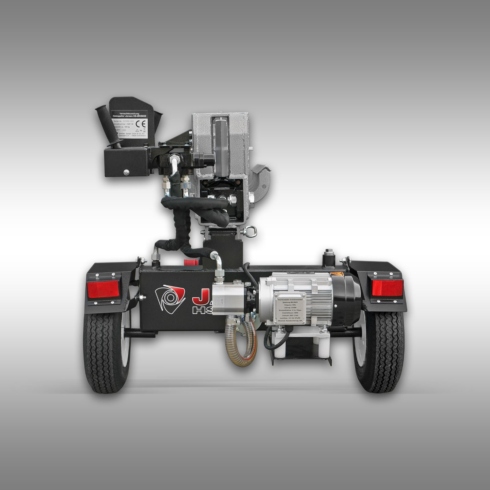 Jansen HS-20DS63E Elektromotor, 20 t, 60 cm obojsmerná štiepačka