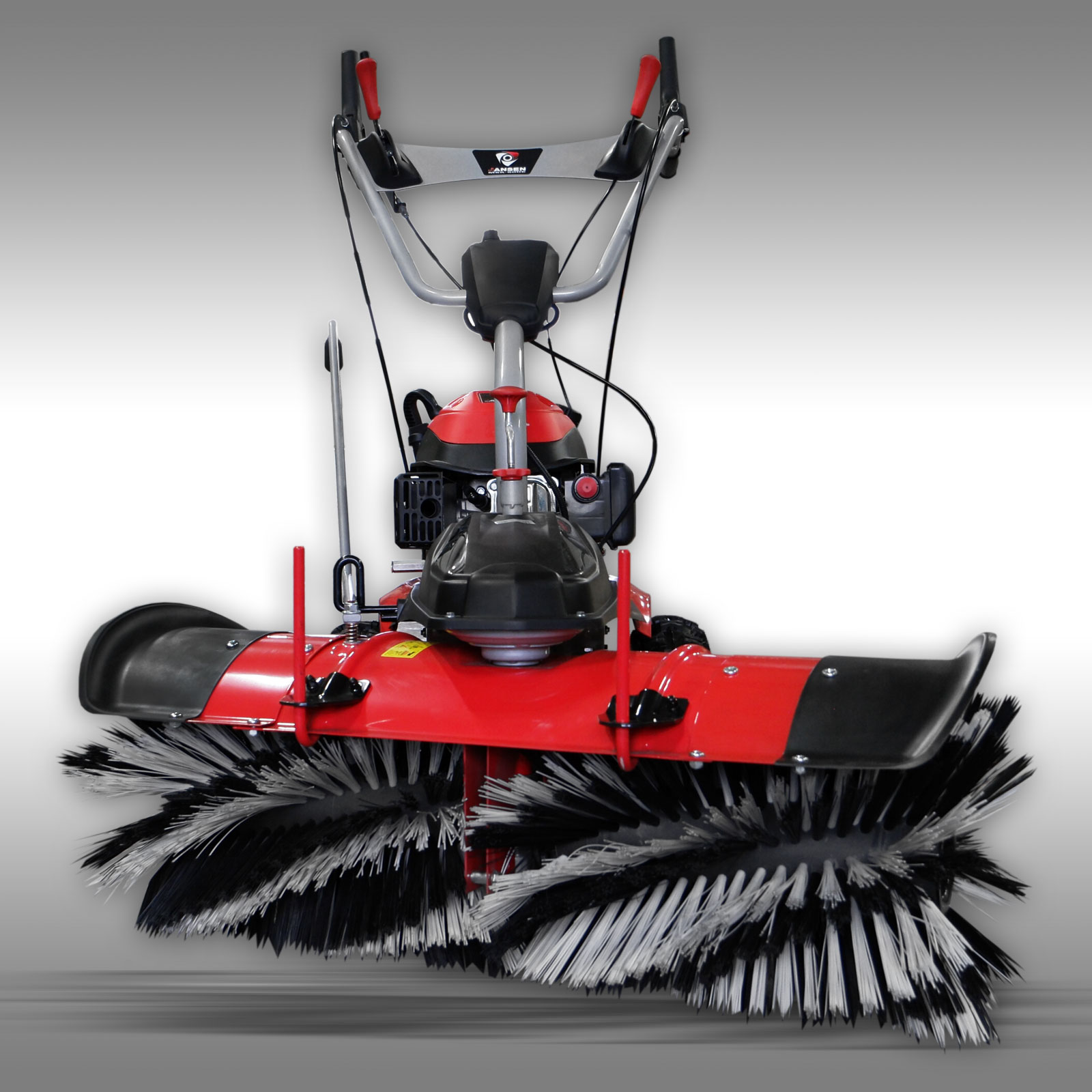 Jansen MKB-500E Motorová metla s pluhom, zbernou nádržou a elektrickým štartérom