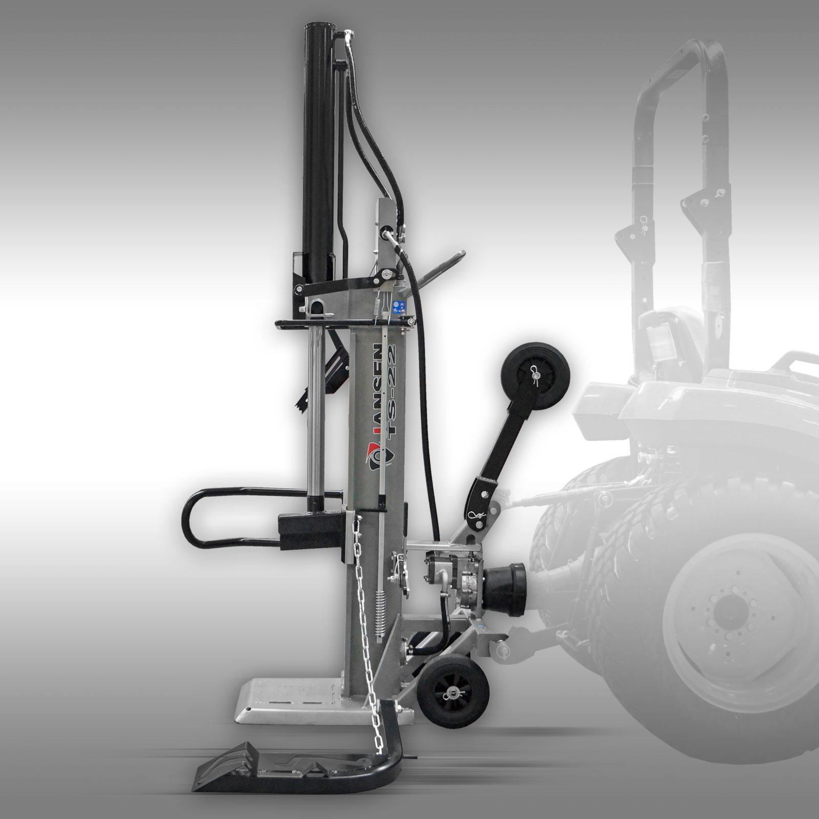 Jansen TS-22, 22t PTO vertikálna štiepačka so zdvihakom dreva