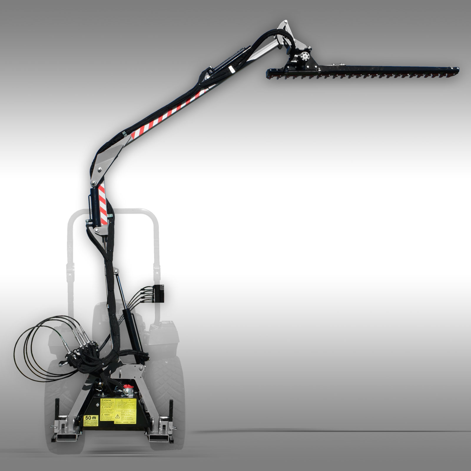 Jansen HMB-180 Hydraulická sekacia lišta 180, sklopná kosačka, na živý plot – krovinorez