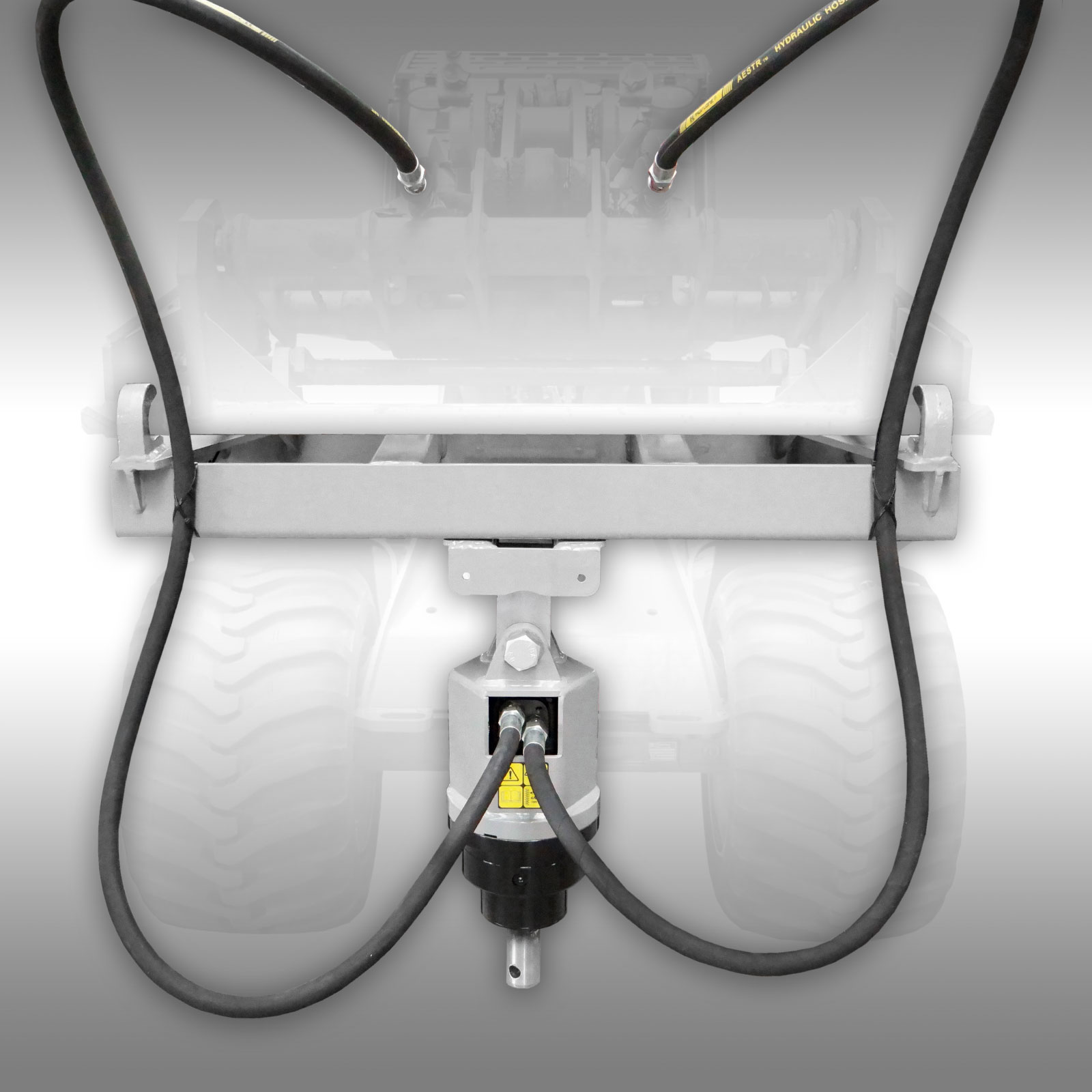 Jansen HBG-5000 Hydraulický zemný vyvrták na čelný nakladač, vrátane 2 vrtákov