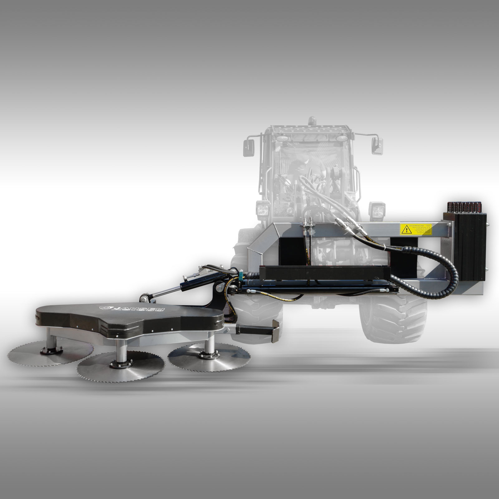 Jansen AS-600 Čelné nože na traktor