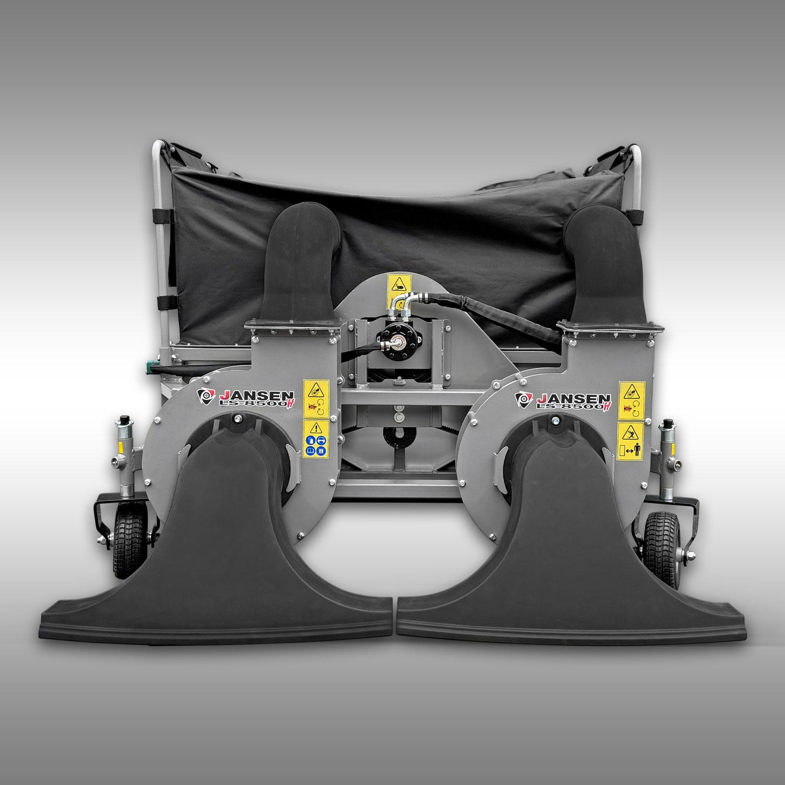 Jansen LS-8500H Vysávač lístia, hydraulika, s euro úchytom, na čelný nakladač, 1,5m