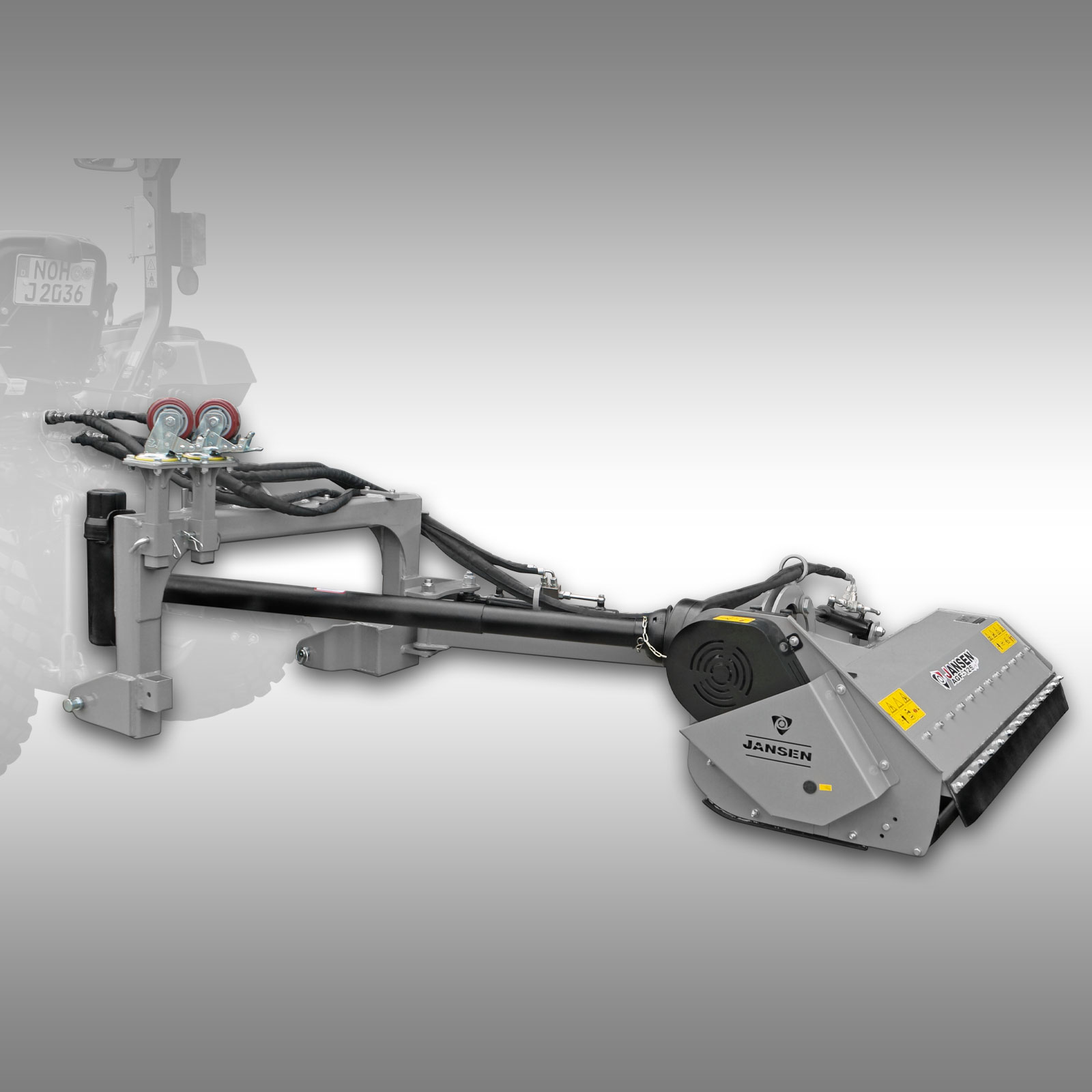 Jansen AGF-125 - 125cm priekopový mulčovač, ľahký