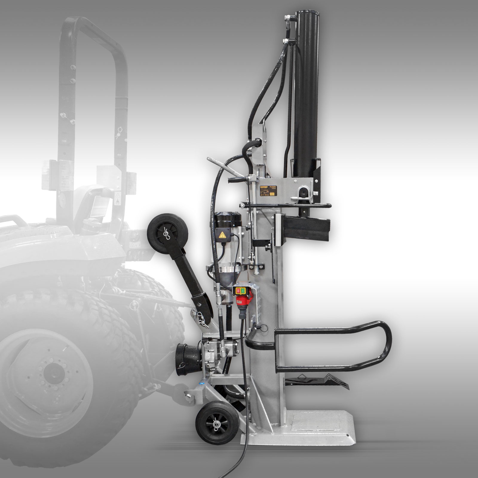 Štiepačka dreva Jansen TS-30K, 30 t kombi (PTO + elektrika), so zdvihákom dreva