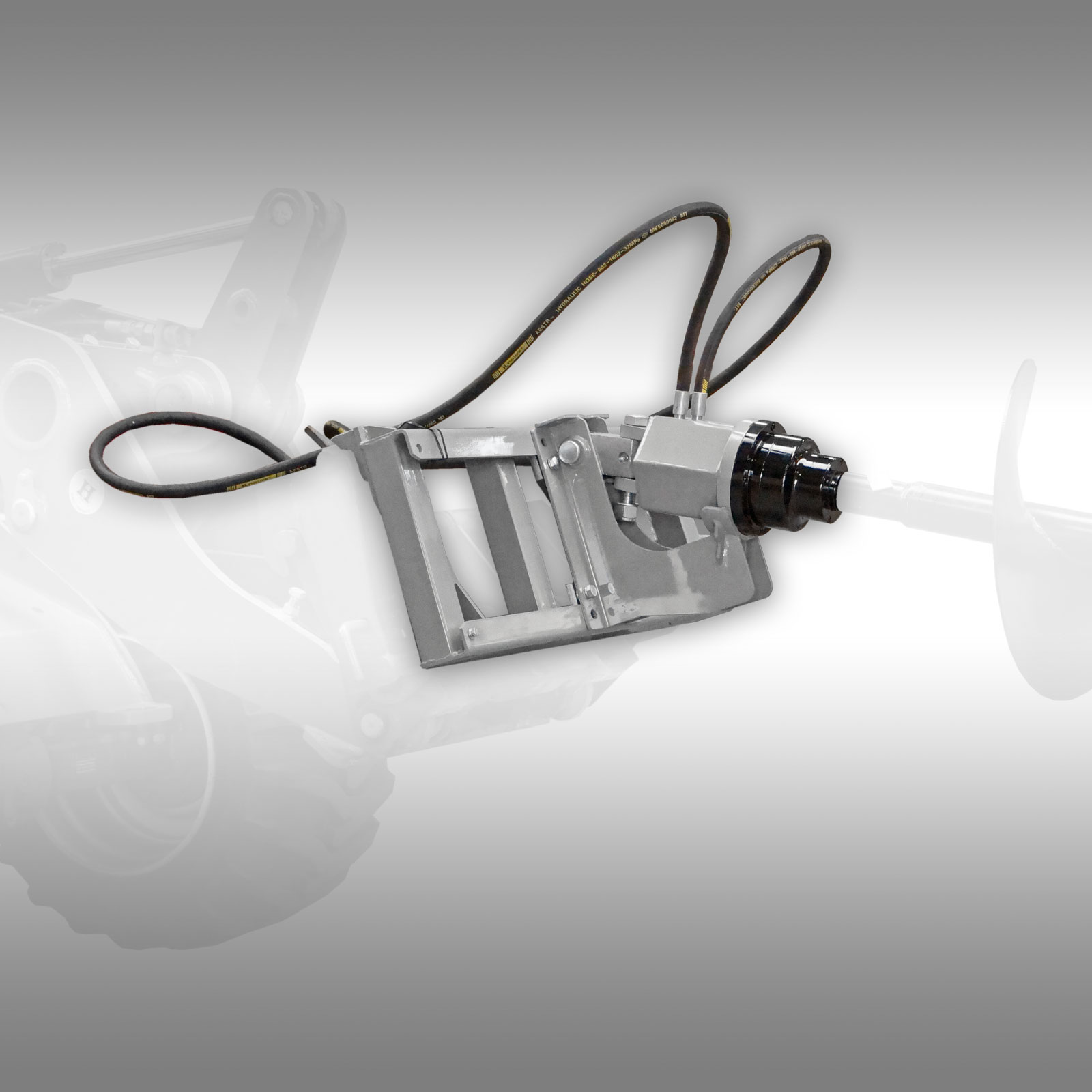 Jansen HBG-5000 Hydraulický zemný vyvrták na čelný nakladač, vrátane 2 vrtákov