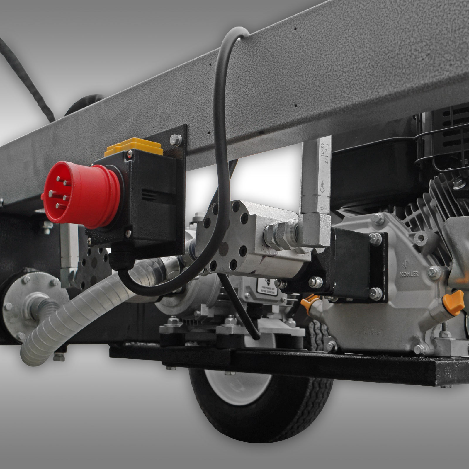 Jansen HS-22A62K Kombi štiepačka, Benzin+Elektro