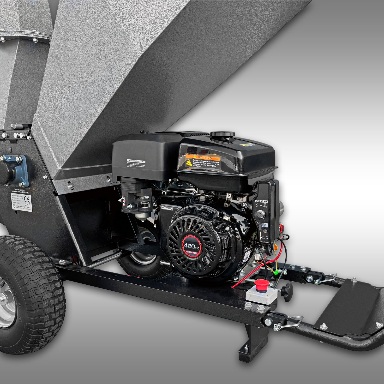 Jansen GTS-1500E drvič - štiepkovač konárov