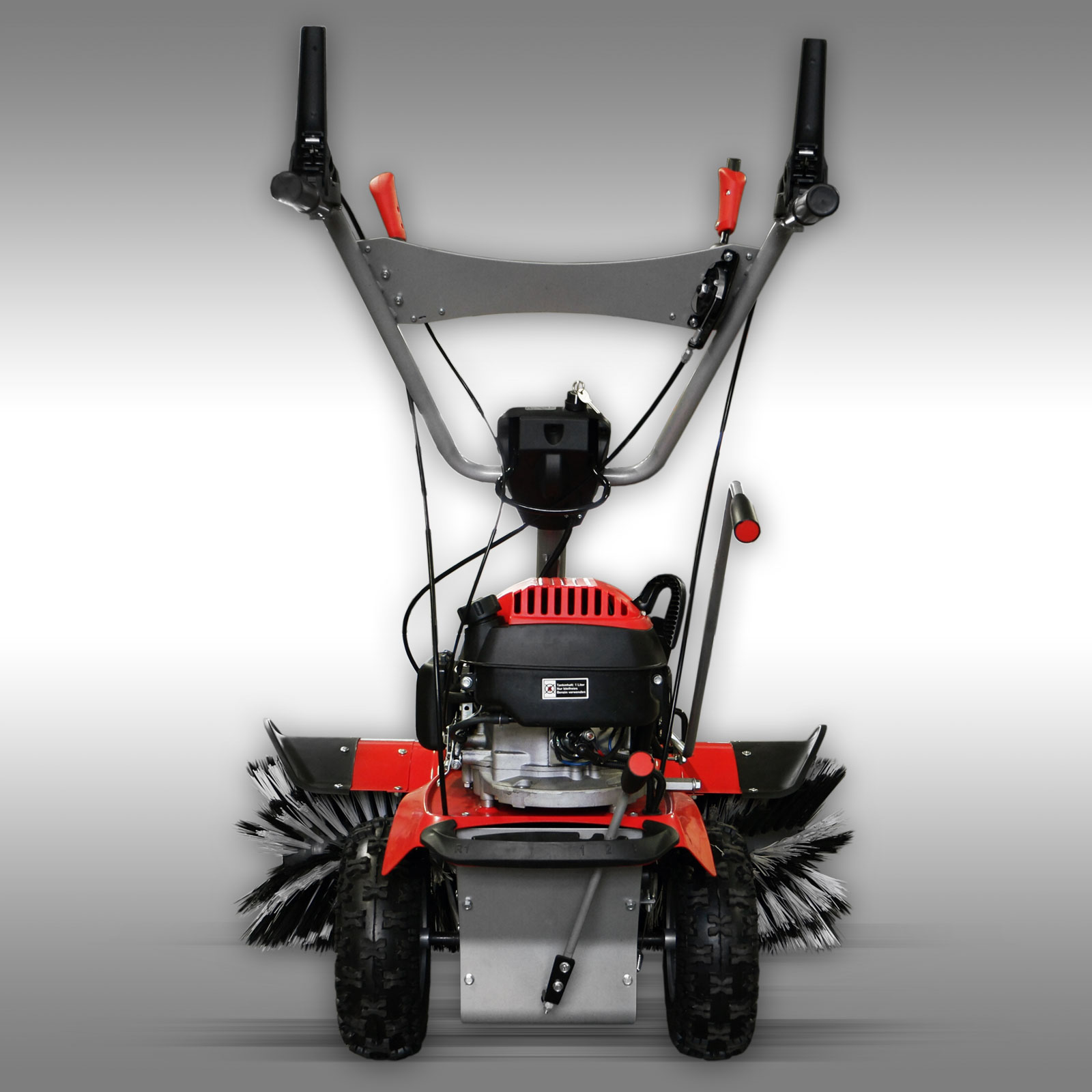 Jansen MKB-500E Motorová metla s pluhom, zbernou nádržou a elektrickým štartérom