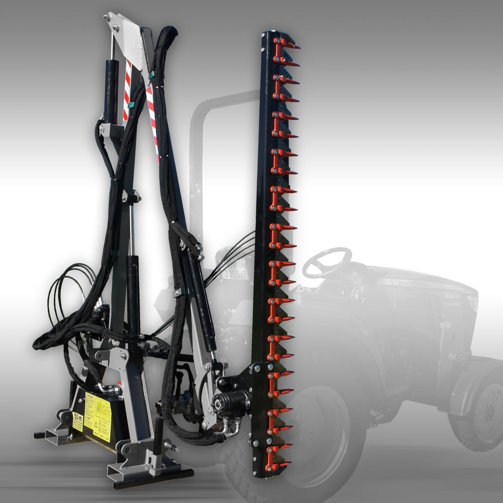 Jansen HMB-180 Hydraulická sekacia lišta 180, sklopná kosačka, na živý plot – krovinorez