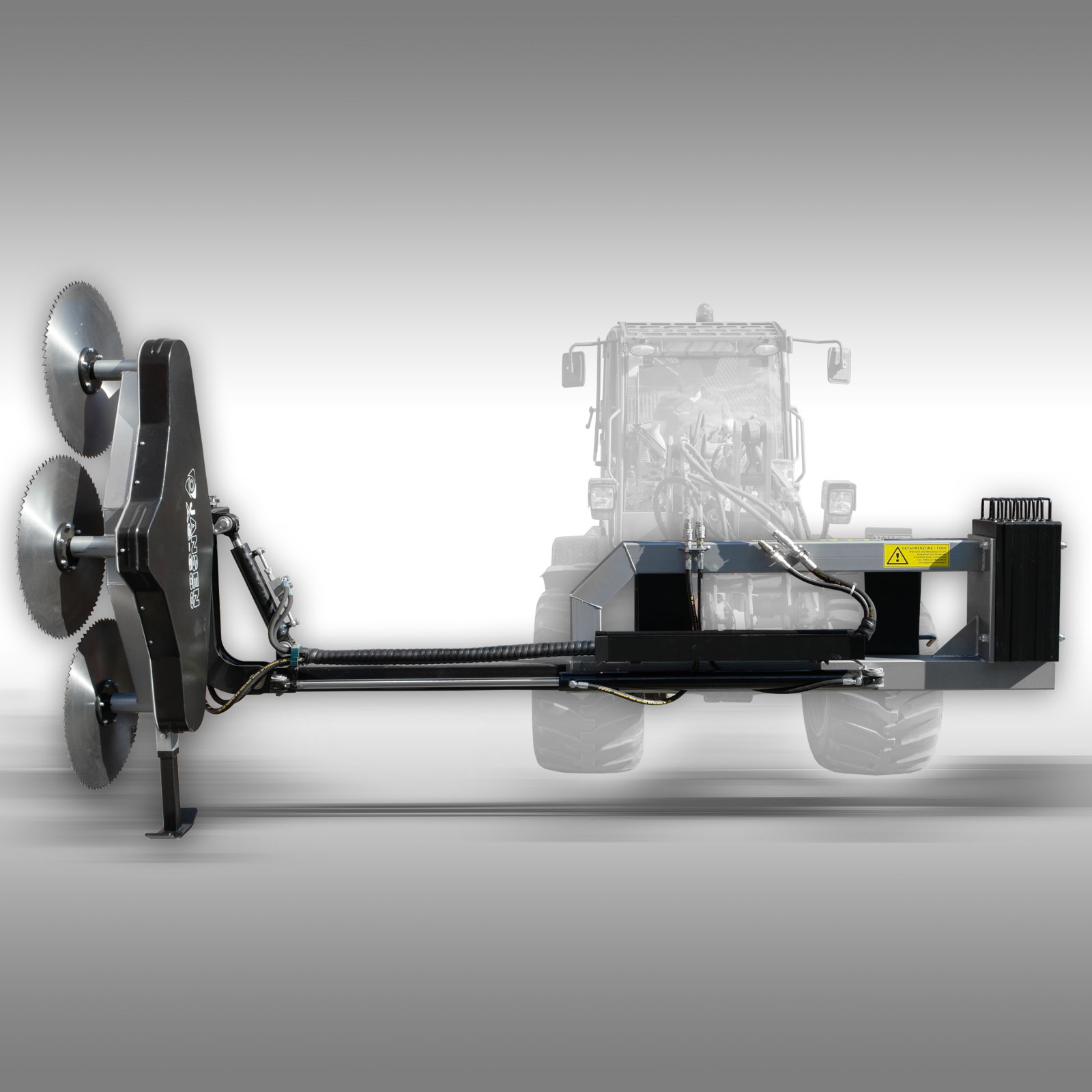 Jansen AS-600 Čelné nože na traktor