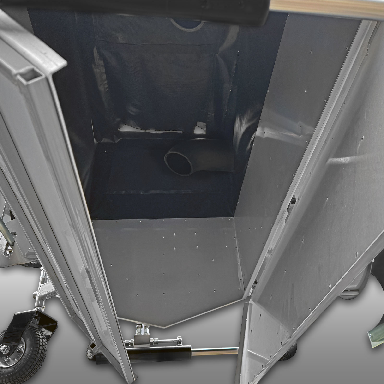 Jansen LS-8500H Vysávač lístia, hydraulika, s euro úchytom, na čelný nakladač, 1,5m