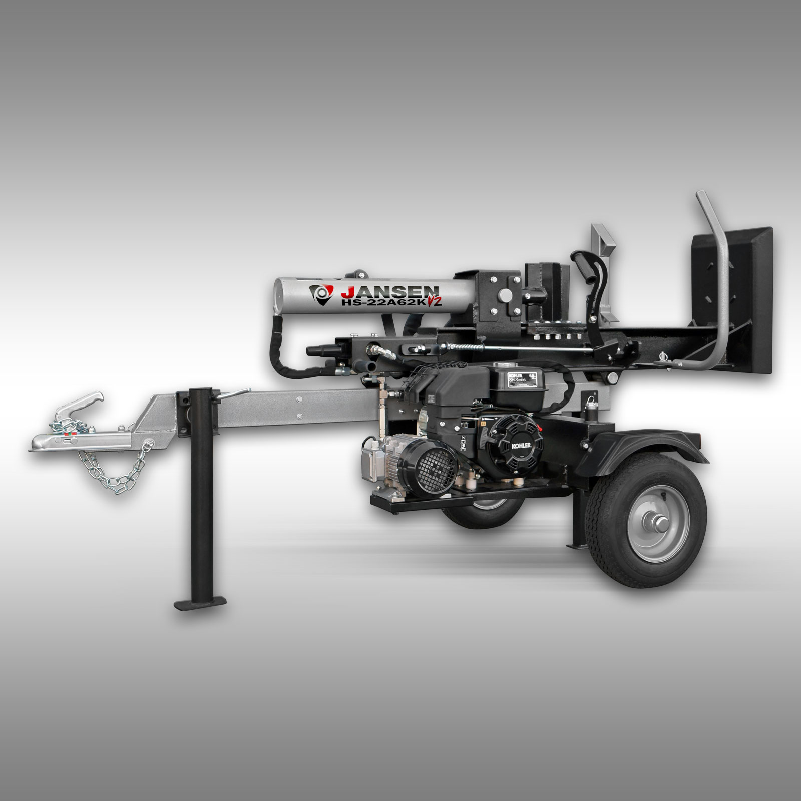 Štiepačka dreva Jansen HS-22A62K-V2, 22 t, 62 cm, benzí.+elekt.