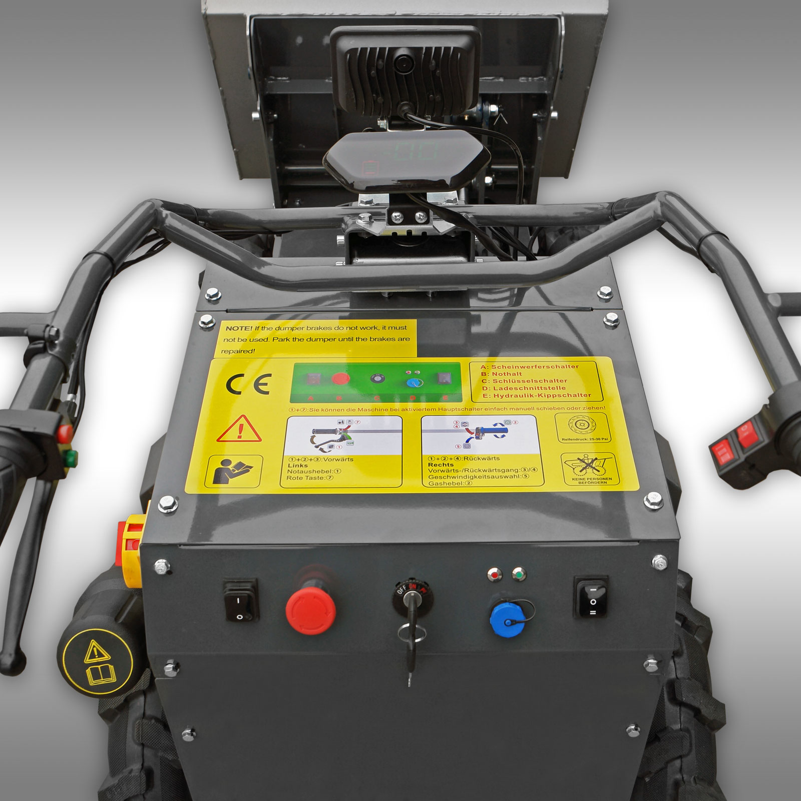 Jansen MSK-800X 4x4 Kĺbový kolesový elektrický dumper, 800 W elektromotor