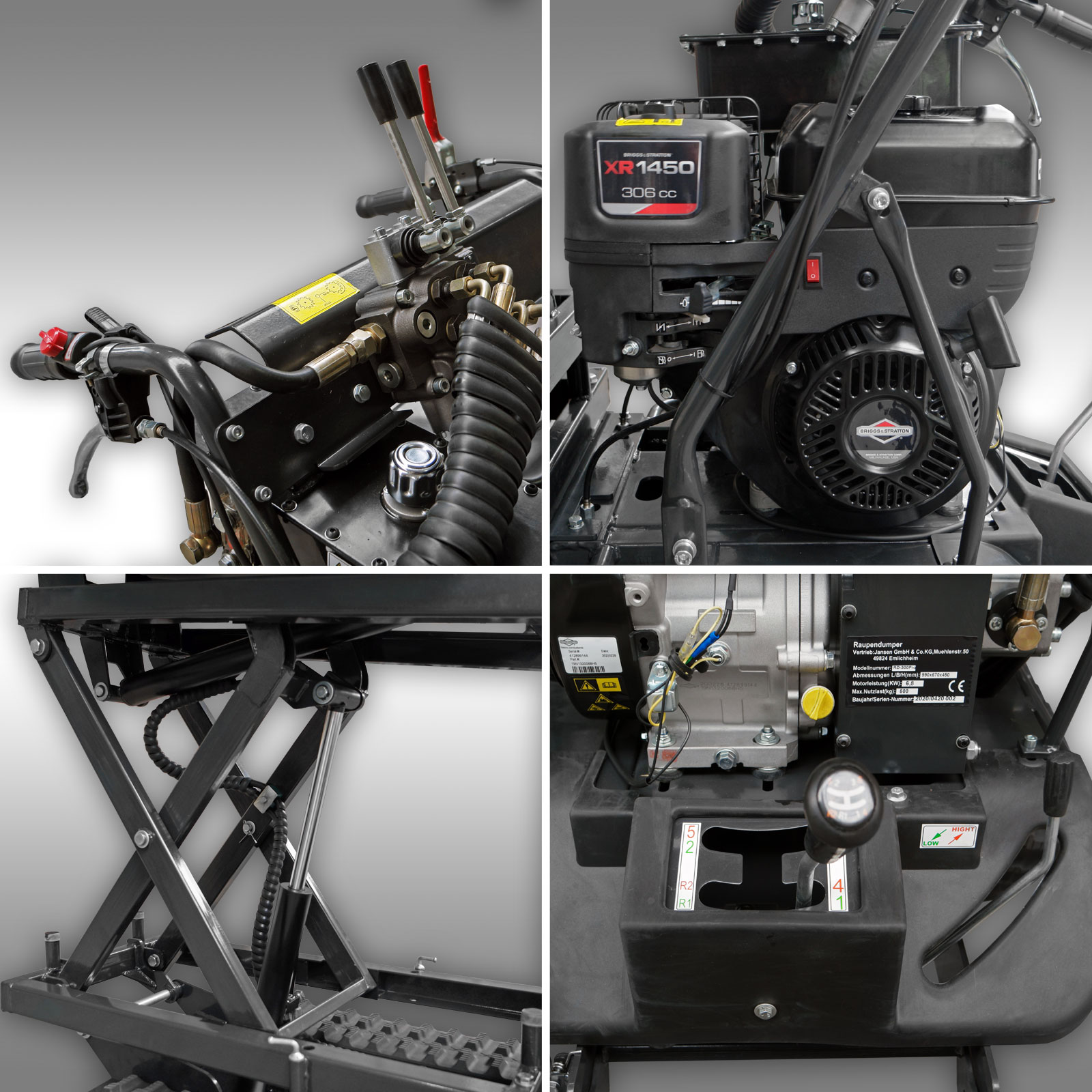 Jansen RD-300pro Dumper s výškovým vyklápaním