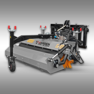 Traktorová zametacia kefa Jansen JK-130, univerzálna metla na čelný nakladač, Euro držiak, KAT.1+2, paletová vidlica